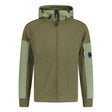 CP Company Zip - Up Lens Hooded Sweatshirt Khaki - Boinclo ltd - Outlet Sale Under Retail