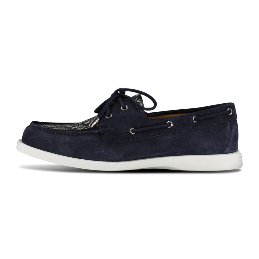 Dior Granville Boat Shoe Navy & Beige Suede - Boinclo ltd - Outlet Sale Under Retail