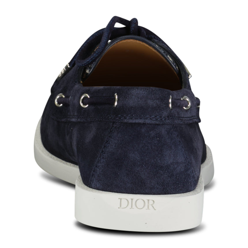 Dior Granville Boat Shoe Navy & Beige Suede - Boinclo ltd - Outlet Sale Under Retail