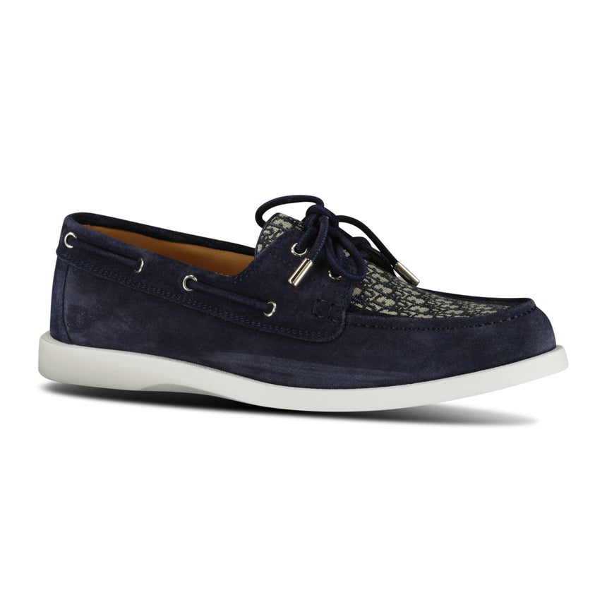 Dior Granville Boat Shoe Navy & Beige Suede - Boinclo ltd - Outlet Sale Under Retail