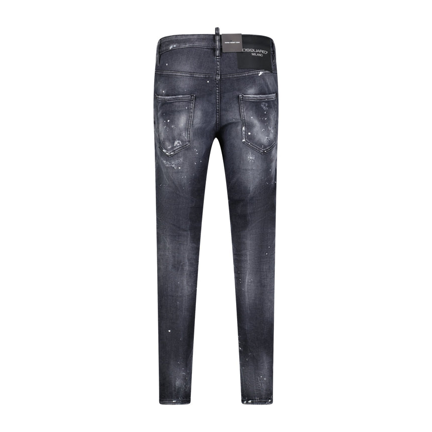 DSquared2 'Super Twinky' Milano Logo Jeans Black - Boinclo - Outlet Sale Under Retail