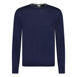 ELEVENTY WOOL & SILK NAVY LONG SLEEVE JUMPER - Boinclo ltd - Outlet Sale Under Retail