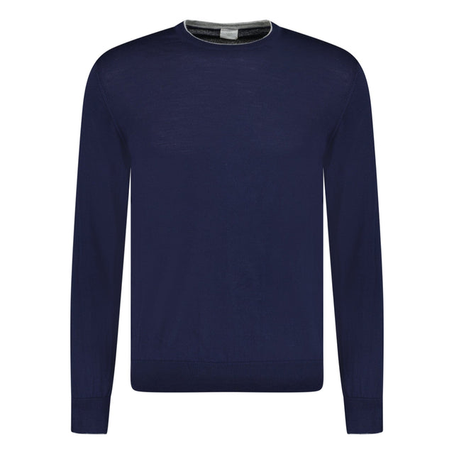 ELEVENTY WOOL & SILK NAVY LONG SLEEVE JUMPER - Boinclo ltd - Outlet Sale Under Retail