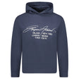 Emporio Armani Front Print Hooded Sweatshirt Navy - Boinclo - Outlet Sale Under Retail