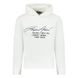 Emporio Armani Front Print Hooded Sweatshirt White - Boinclo ltd - Outlet Sale Under Retail