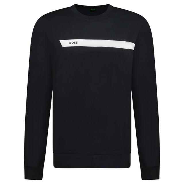 Hugo Boss Salbo 1 Crewneck Sweatshirt Black & White - Boinclo - Outlet Sale Under Retail