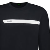 Hugo Boss Salbo 1 Crewneck Sweatshirt Black & White - Boinclo - Outlet Sale Under Retail