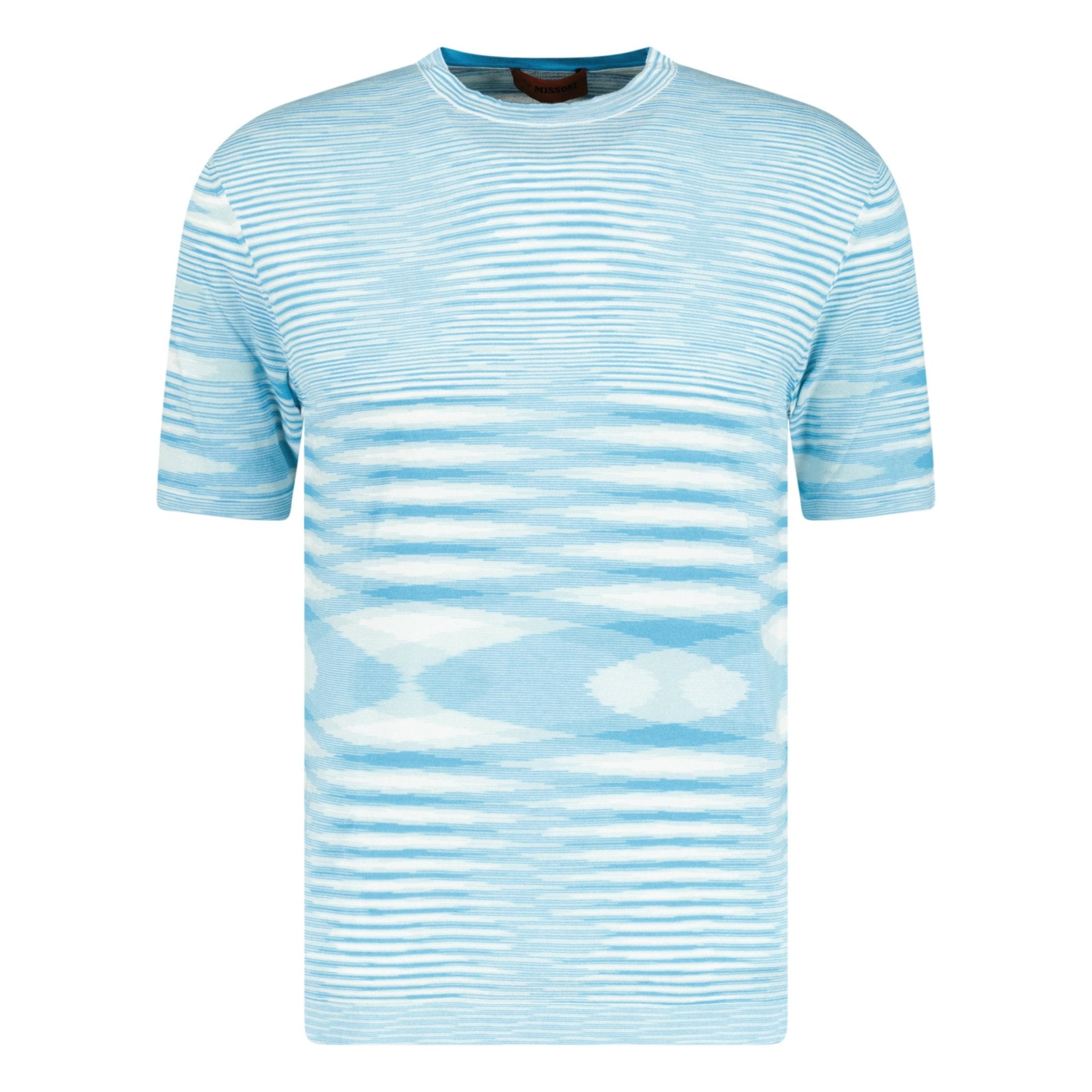 Color variation of Knitted Stripe T-Shirt Blue & White