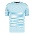 Missoni Knitted Stripe T - Shirt Blue & White - Boinclo ltd - Outlet Sale Under Retail