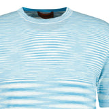 Missoni Knitted Stripe T - Shirt Blue & White - Boinclo ltd - Outlet Sale Under Retail