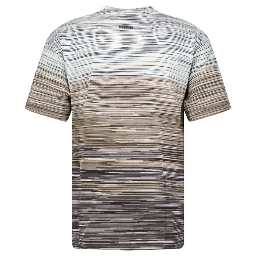 Missoni Space - Dye Cotton T-Shirt in White, Beige, and Brown - Boinclo - Outlet Sale Under Retail