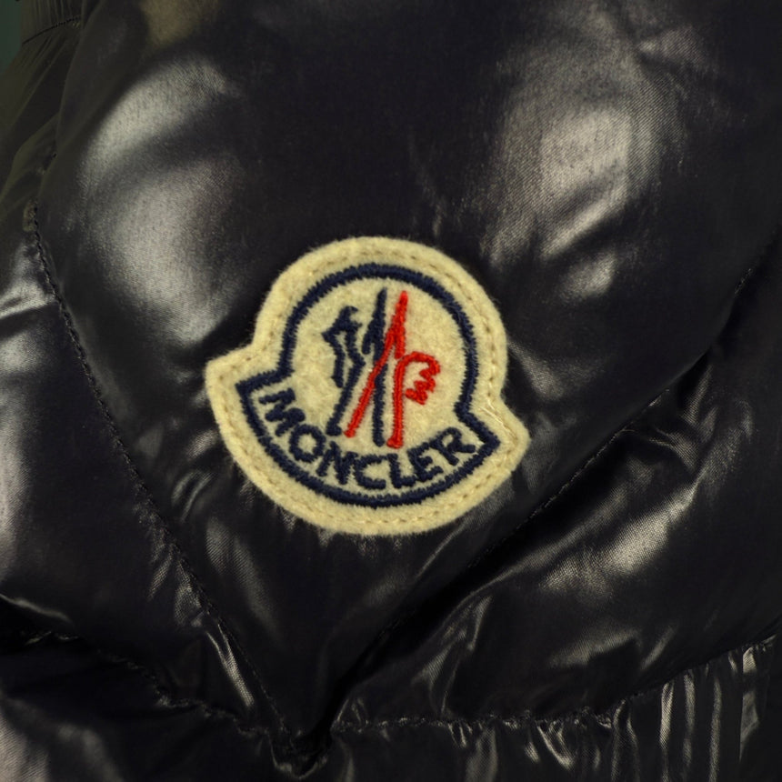 Moncler 'Baise' Nylon Down Jacket in Navy - Boinclo - Outlet Sale Under Retail