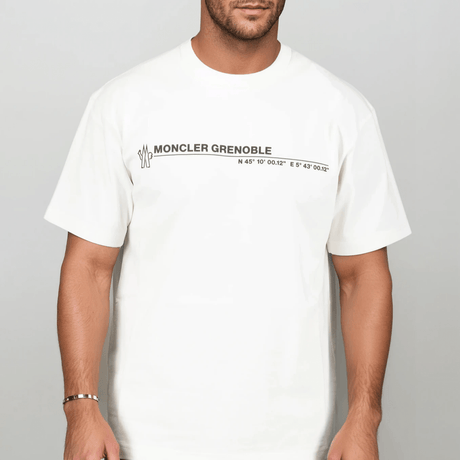 Moncler Grenoble Logo Cotton Jersey T-Shirt in White - Boinclo - Outlet Sale Under Retail