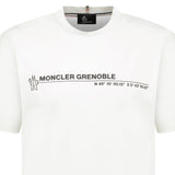 Moncler Grenoble Logo Cotton Jersey T-Shirt in White - Boinclo - Outlet Sale Under Retail