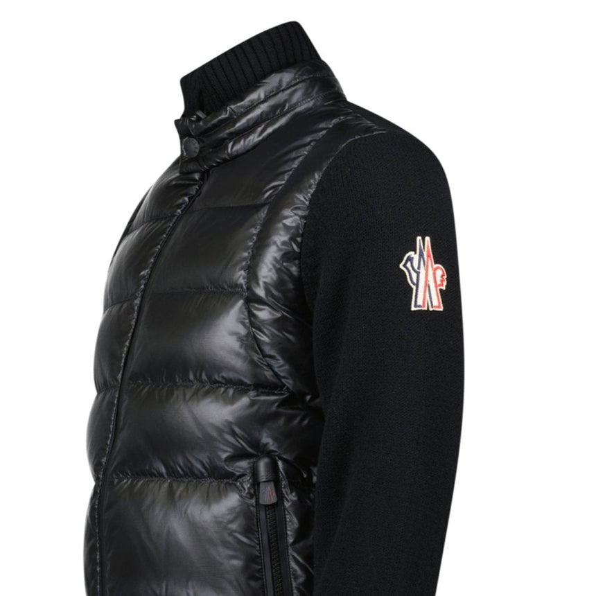 Moncler Grenoble Padded Wool Jacket Black - Boinclo - Outlet Sale Under Retail