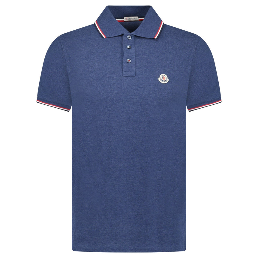 Moncler Maglia Polo Shirt in Blue - Boinclo - Outlet Sale Under Retail