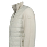 Moncler Padded Wool & Cashmere Zip - Up Cardigan Stone Beige - Boinclo - Outlet Sale Under Retail