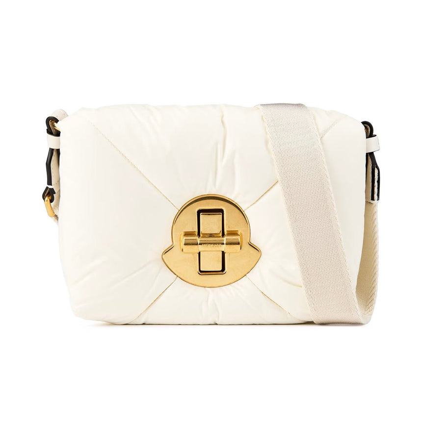 Moncler Puffer Quilted Mini Crossbody Bag Cream - Boinclo - Outlet Sale Under Retail