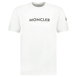 Moncler Rubber Logo Printed T-Shirt White - Boinclo - Outlet Sale Under Retail