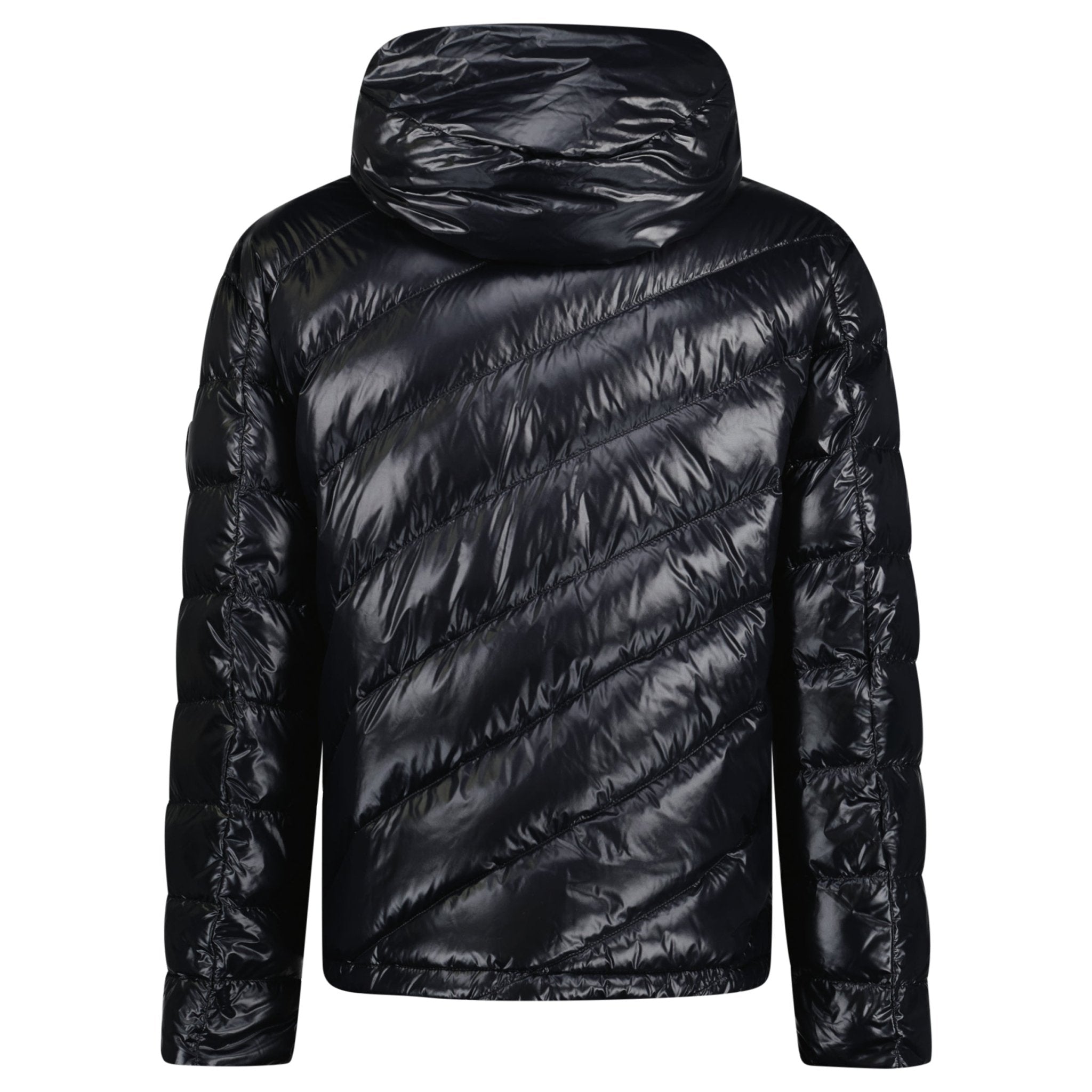 Moncler Sharma Puffer Down Ghost Logo Jacket Black Outlet Sale Always Under Retail Boinclo