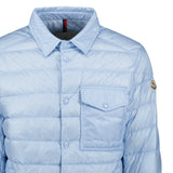 Moncler Tenibres Down Shirt Jacket Sky Blue - Boinclo - Outlet Sale Under Retail