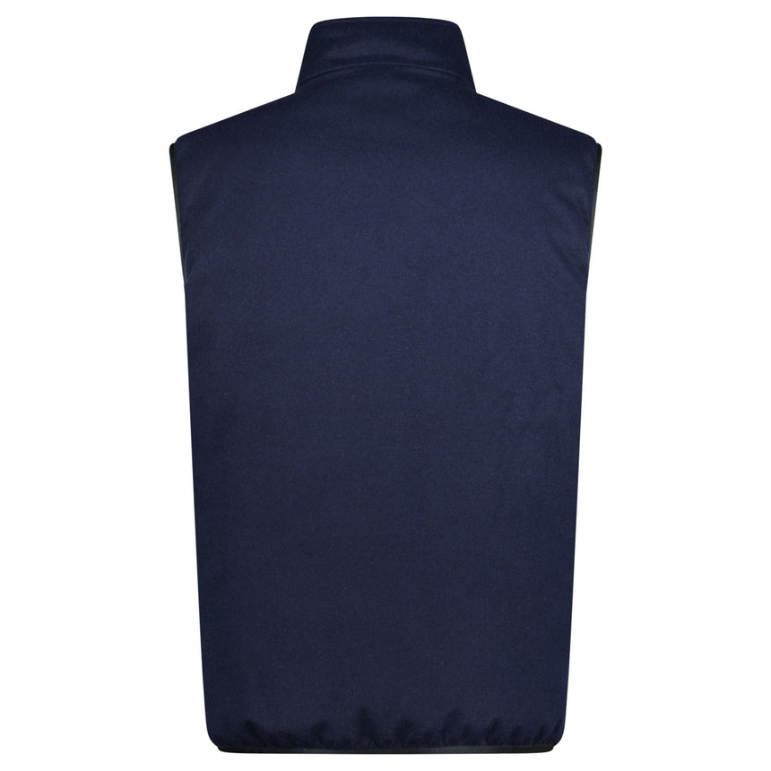 Moncler 'Tumba' Down Padded Cashmere - Blend Gilet Navy - Boinclo ltd - Outlet Sale Under Retail