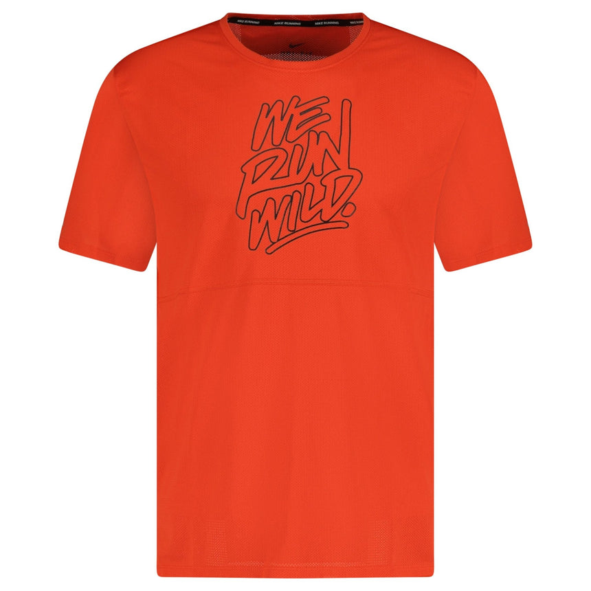 Nike Dri - Fit Breathe "Run Wild" T - Shirt Red - Boinclo ltd - Outlet Sale Under Retail