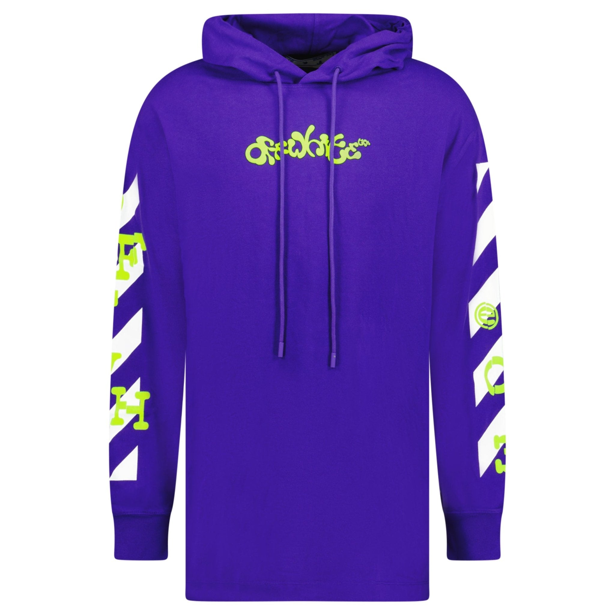 Off white purple hoodie hotsell