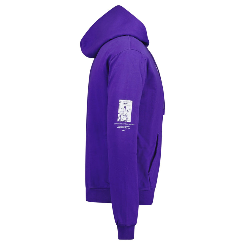 Off - White 'Paint Mirror' Hooded Sweatshirt Purple - Boinclo - Outlet Sale Under Retail