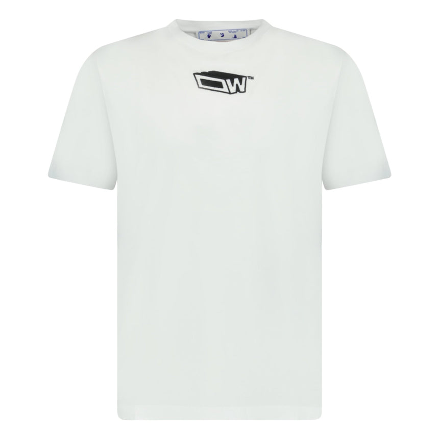 OFF-WHITE 'Seasonal' Graffiti Zine Slim T-Shirt White - Boinclo ltd - Outlet Sale Under Retail