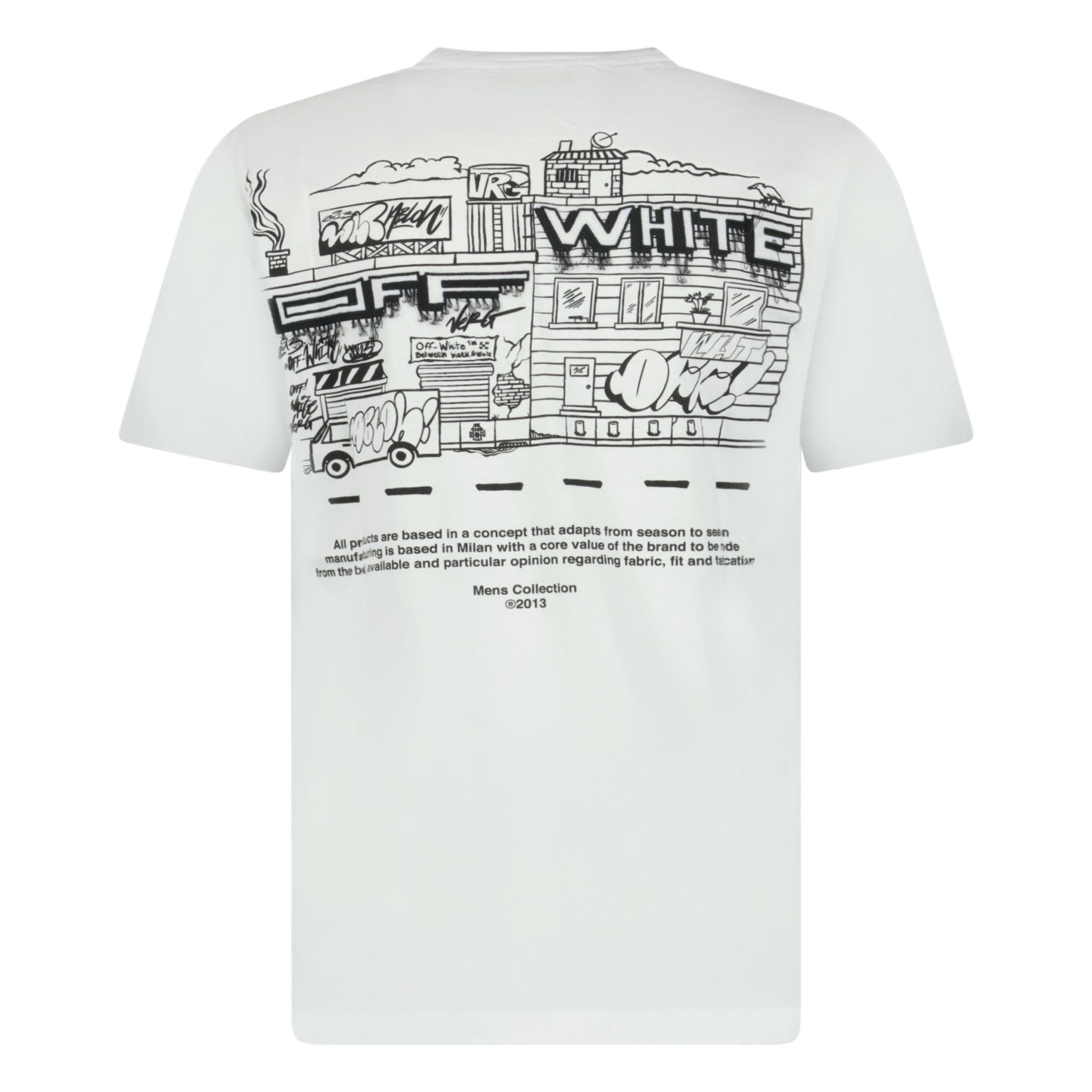 Off white style t shirt best sale