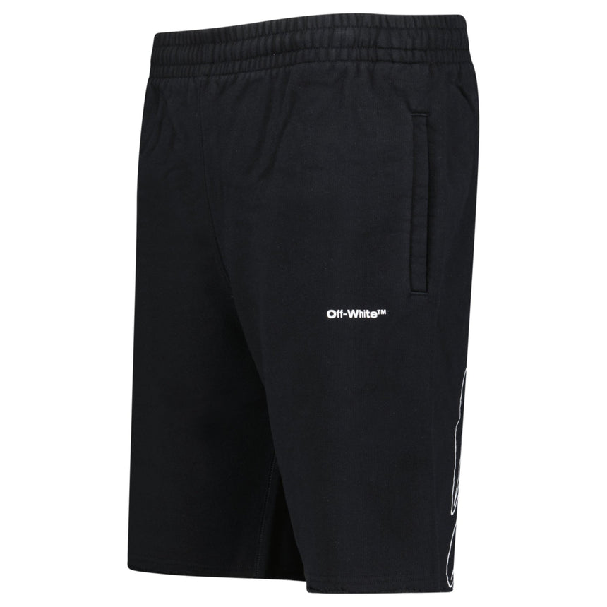 Off - White Wave Cotton Sweat Shorts Black - Boinclo - Outlet Sale Under Retail