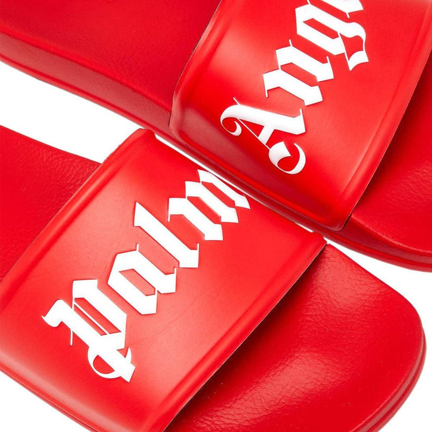 Palm Angels Logo Sliders Red - Boinclo ltd - Outlet Sale Under Retail