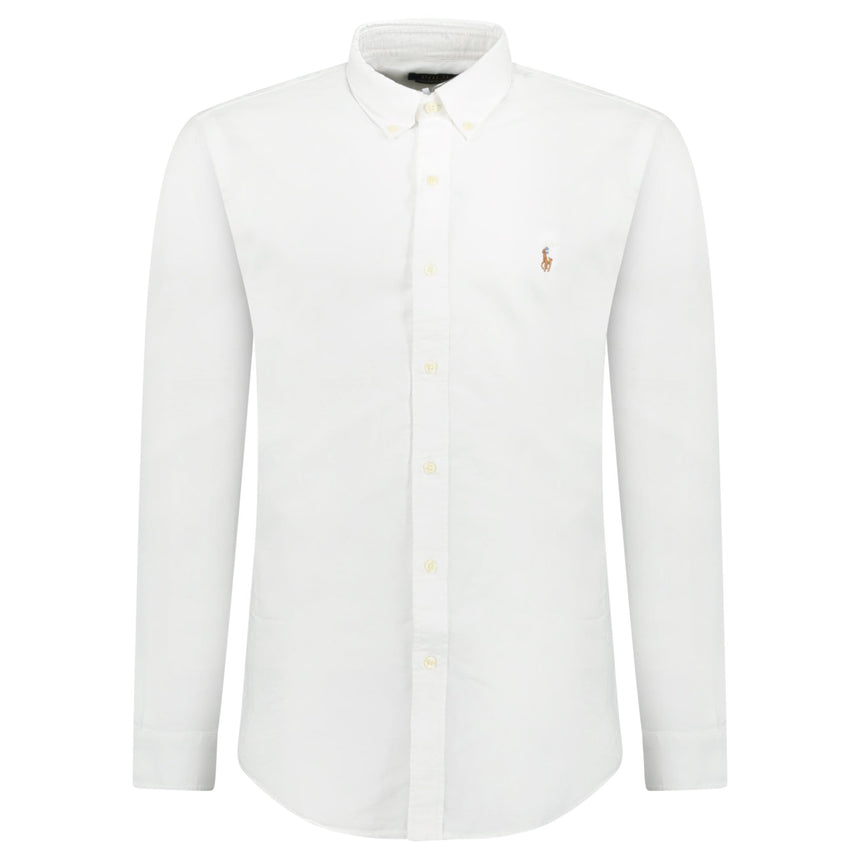 Polo Ralph Lauren Custom Fit Oxford Shirt White - Boinclo - Outlet Sale Under Retail