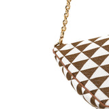 Prada Embroidered Jacquard Fabric Mini - Bag Brown & White - Boinclo - Outlet Sale Under Retail