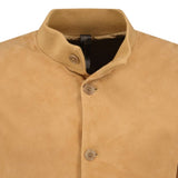 Ruffo Button - Up Suede Jacket Beige - Boinclo ltd - Outlet Sale Under Retail