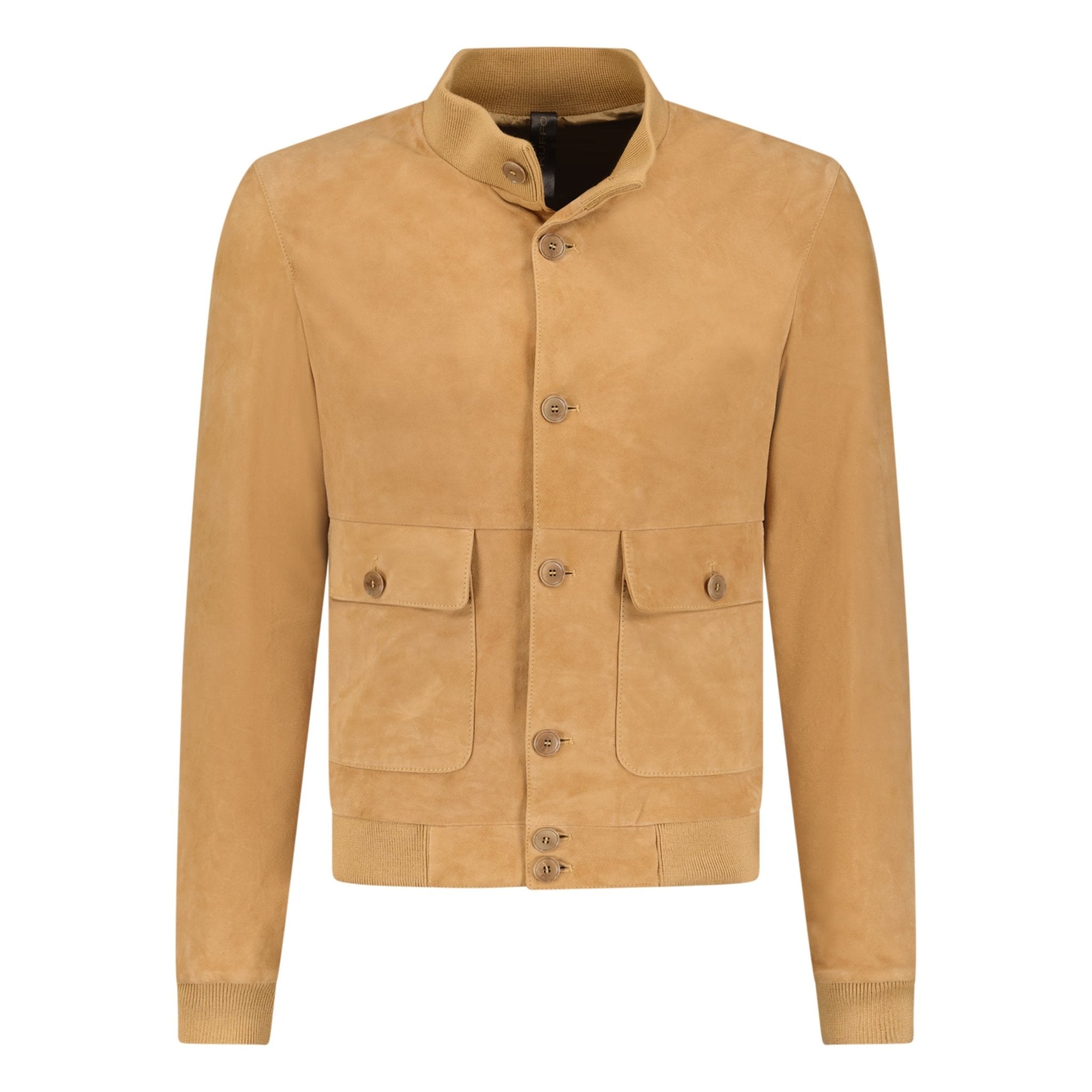 Color variation of Button-Up Suede Jacket Beige