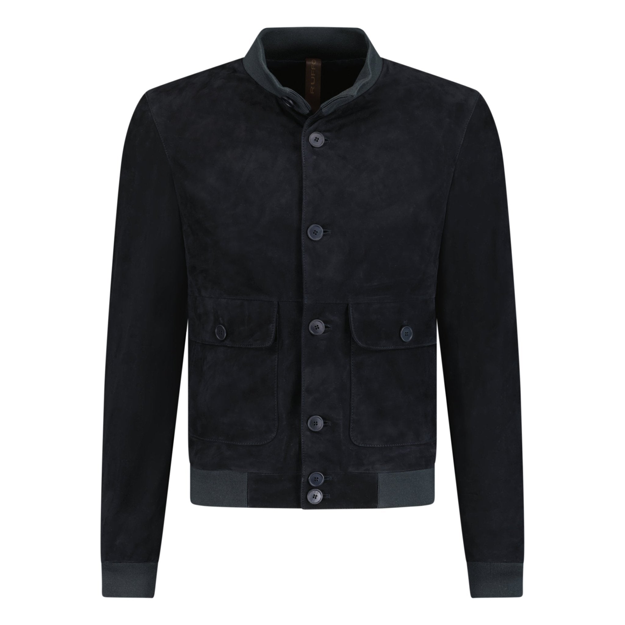 Color variation of Button-Up Suede Jacket Black