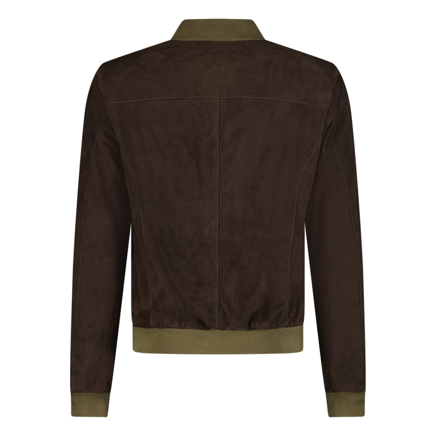 Ruffo Button - Up Suede Jacket Brown - Boinclo ltd - Outlet Sale Under Retail