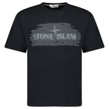 Stone Island 24/2 'Optical One' Print T-Shirt Black - Boinclo - Outlet Sale Under Retail