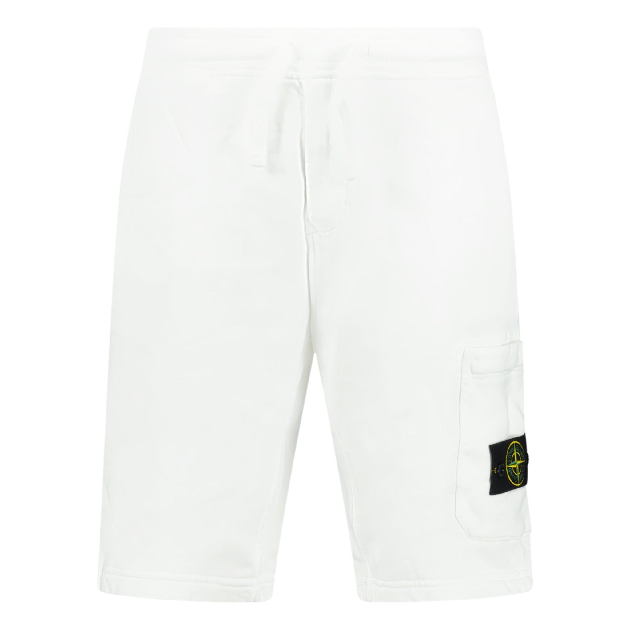 Color variation of Badge Bermuda Sweat Shorts White