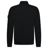 Stone Island Badge Zipped Cotton - Jersey Sweatshirt in Black - Boinclo - Outlet Sale Under Retail