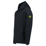 Stone Island Brushed Organic Cotton Hoodie Black - Boinclo - Outlet Sale Under Retail