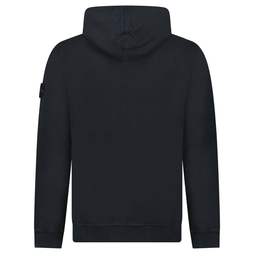 Stone Island Brushed Organic Cotton Hoodie Black - Boinclo - Outlet Sale Under Retail