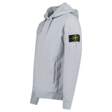 Stone Island Brushed Organic Cotton Hoodie Grey - Boinclo - Outlet Sale Under Retail