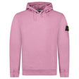 Stone Island Brushed Organic Cotton Hoodie Pink - Boinclo - Outlet Sale Under Retail