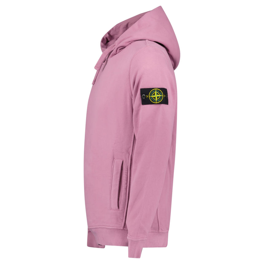 Stone Island Brushed Organic Cotton Hoodie Pink - Boinclo - Outlet Sale Under Retail