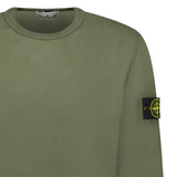 Stone Island Brushed Organic Cotton Sweatshirt Musk Green - Boinclo - Outlet Sale Under Retail