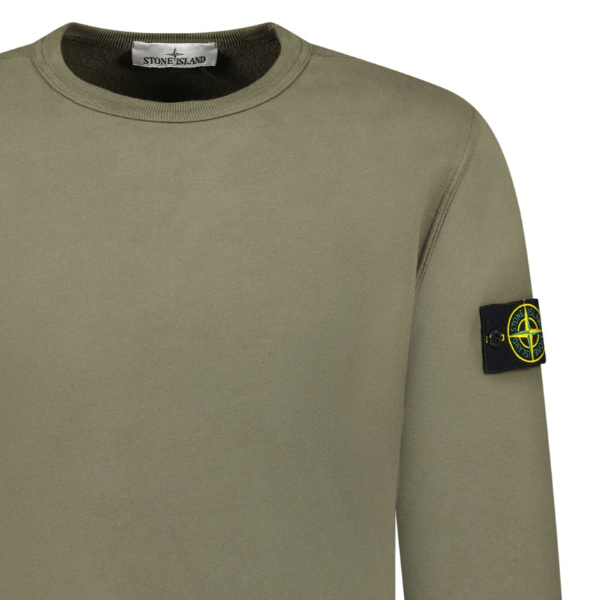 Stone Island Brushed Organic Cotton Sweatshirt Walnut Brown - Boinclo - Outlet Sale Under Retail