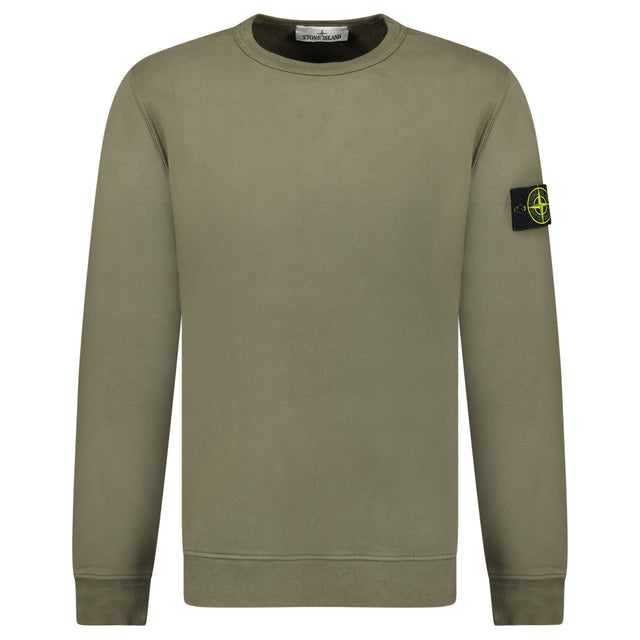 Stone Island Brushed Organic Cotton Sweatshirt Walnut Brown - Boinclo - Outlet Sale Under Retail